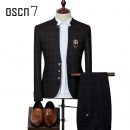 OSCN7-Plaid-Suit-Men-Slim-Fit-Main